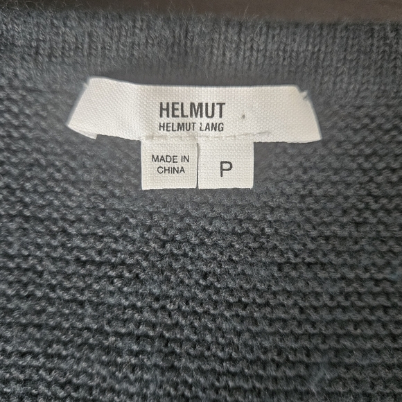 Helmut Lang Green Rib Knit Wool/Angora Blend Sweater Size P - Picture 6 of 10